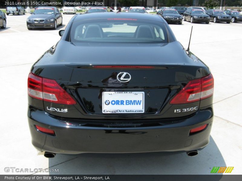 Obsidian Black / Black 2010 Lexus IS 350C Convertible