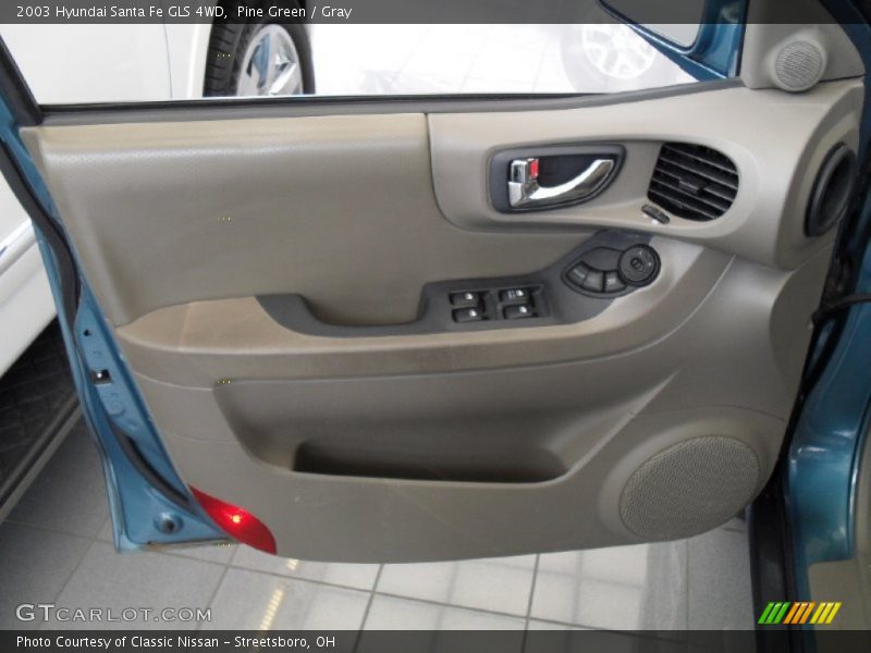 Pine Green / Gray 2003 Hyundai Santa Fe GLS 4WD