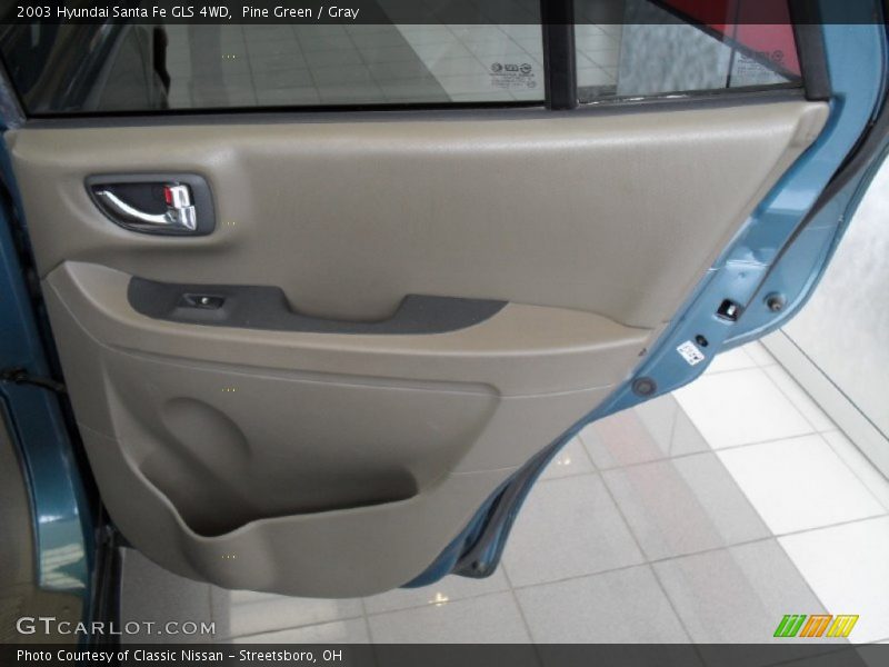 Pine Green / Gray 2003 Hyundai Santa Fe GLS 4WD