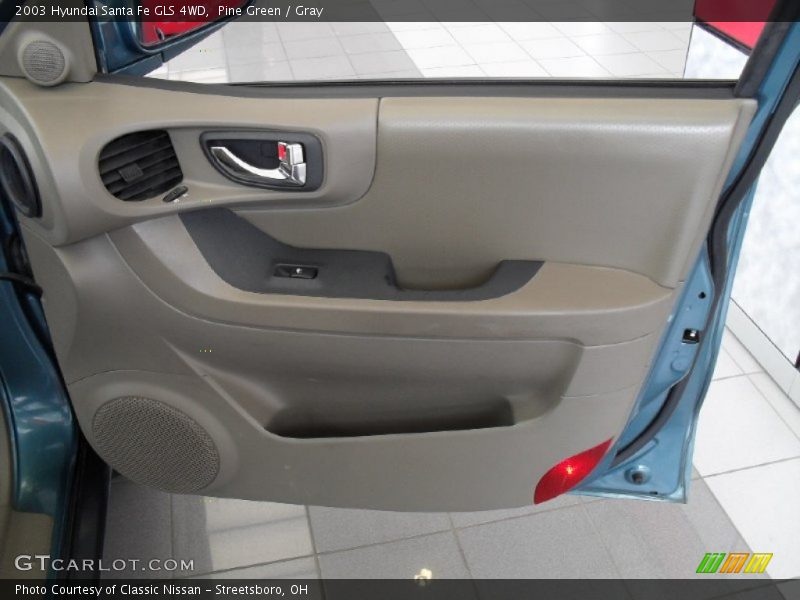Pine Green / Gray 2003 Hyundai Santa Fe GLS 4WD