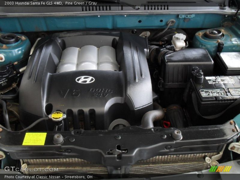 2003 Santa Fe GLS 4WD Engine - 2.7 Liter DOHC 24-Valve V6