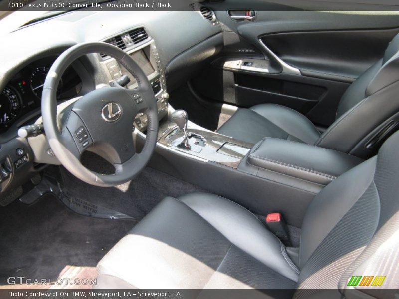  2010 IS 350C Convertible Black Interior