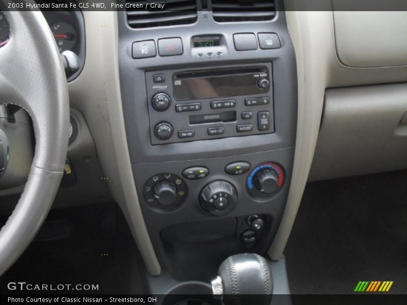Pine Green / Gray 2003 Hyundai Santa Fe GLS 4WD