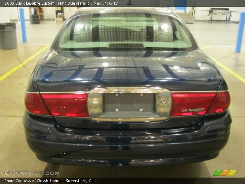 Ming Blue Metallic / Medium Gray 2003 Buick LeSabre Custom