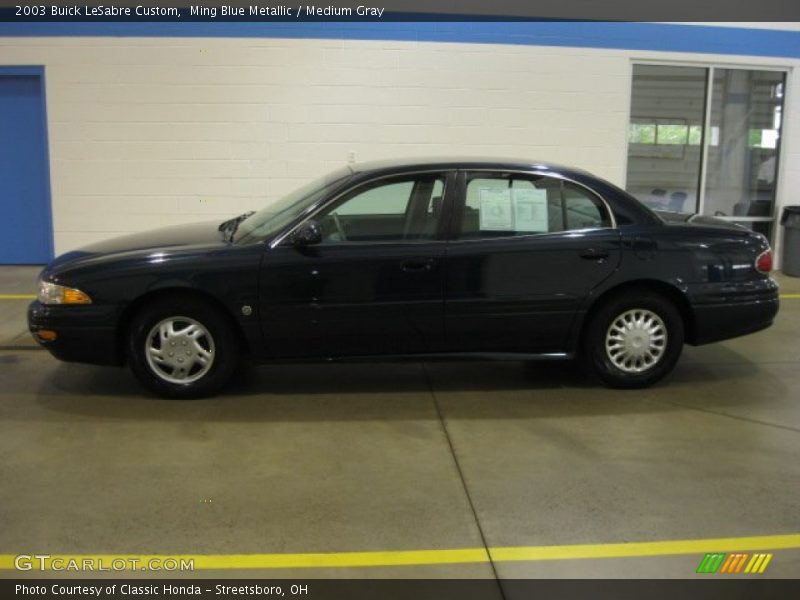 Ming Blue Metallic / Medium Gray 2003 Buick LeSabre Custom