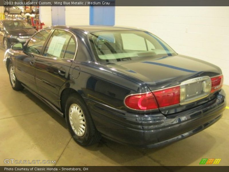 Ming Blue Metallic / Medium Gray 2003 Buick LeSabre Custom
