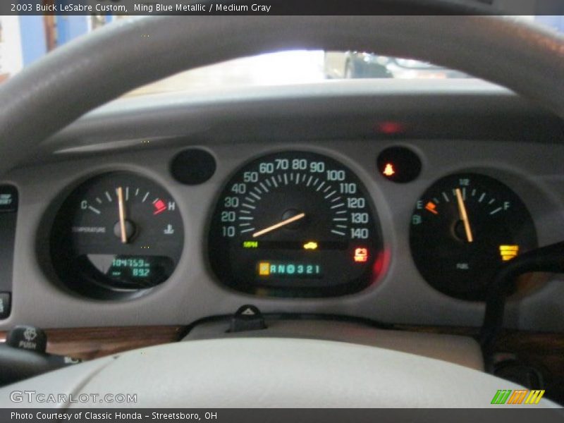 Ming Blue Metallic / Medium Gray 2003 Buick LeSabre Custom