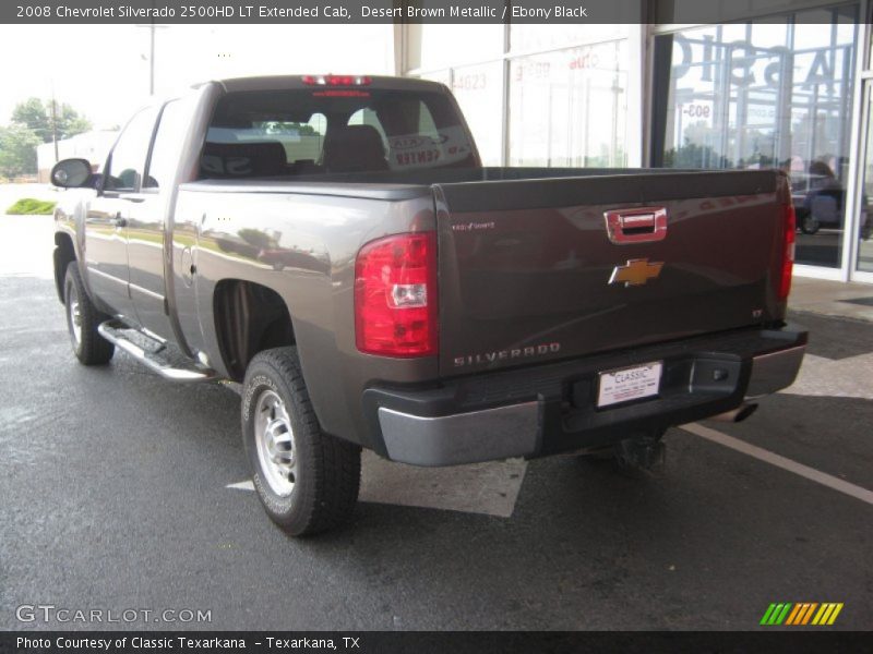 Desert Brown Metallic / Ebony Black 2008 Chevrolet Silverado 2500HD LT Extended Cab