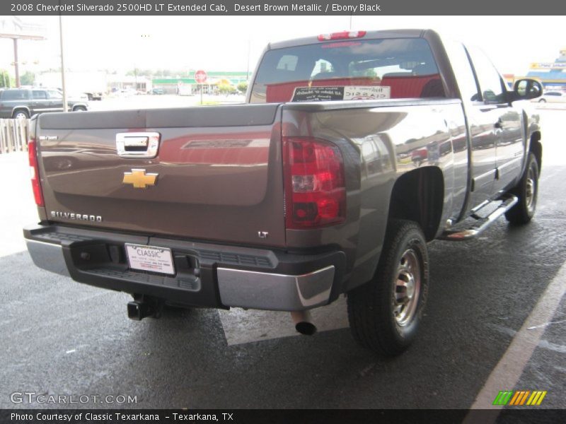 Desert Brown Metallic / Ebony Black 2008 Chevrolet Silverado 2500HD LT Extended Cab