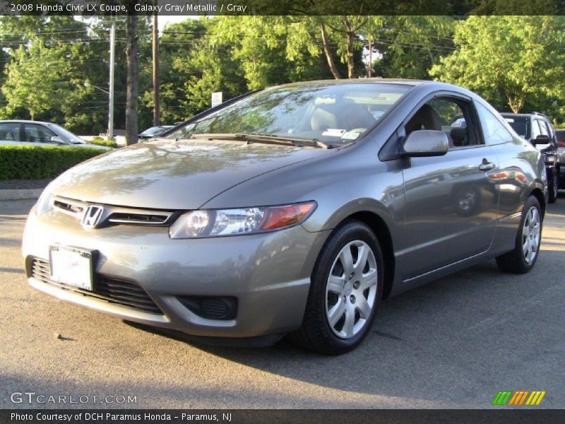 Galaxy Gray Metallic / Gray 2008 Honda Civic LX Coupe