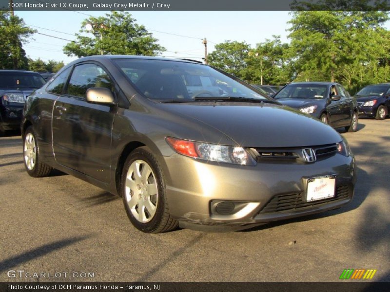 Galaxy Gray Metallic / Gray 2008 Honda Civic LX Coupe