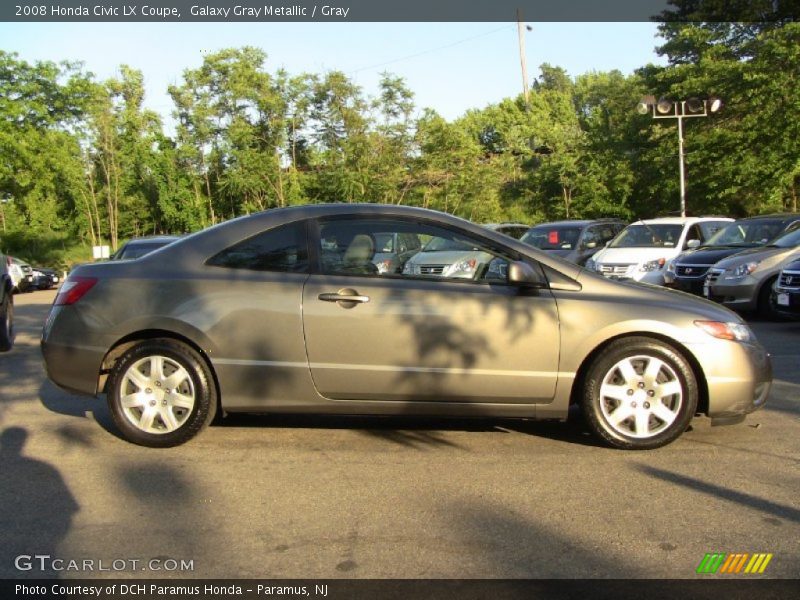 Galaxy Gray Metallic / Gray 2008 Honda Civic LX Coupe