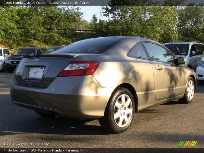 Galaxy Gray Metallic / Gray 2008 Honda Civic LX Coupe