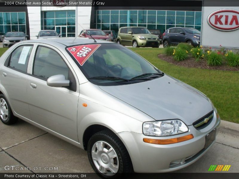 Galaxy Silver Metallic / Gray 2004 Chevrolet Aveo Sedan