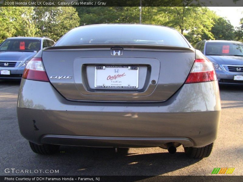 Galaxy Gray Metallic / Gray 2008 Honda Civic LX Coupe
