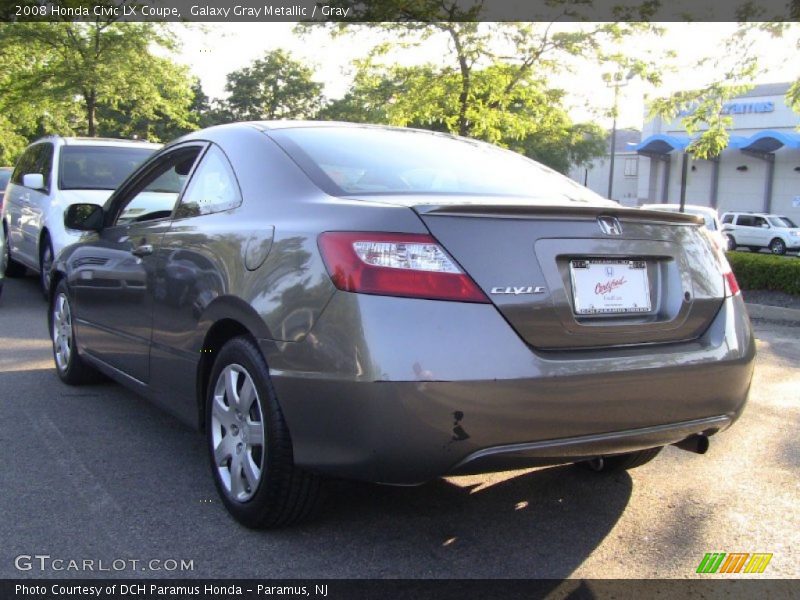 Galaxy Gray Metallic / Gray 2008 Honda Civic LX Coupe