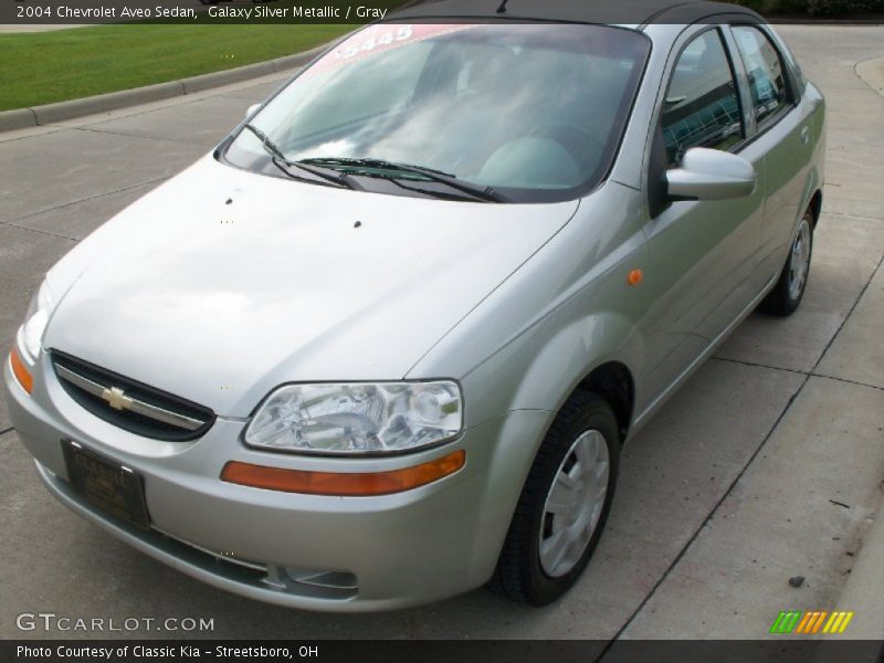 Galaxy Silver Metallic / Gray 2004 Chevrolet Aveo Sedan