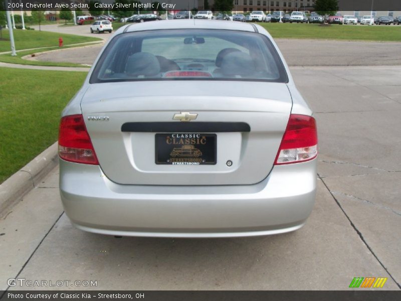 Galaxy Silver Metallic / Gray 2004 Chevrolet Aveo Sedan