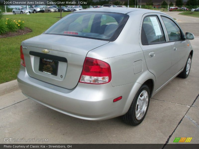 Galaxy Silver Metallic / Gray 2004 Chevrolet Aveo Sedan