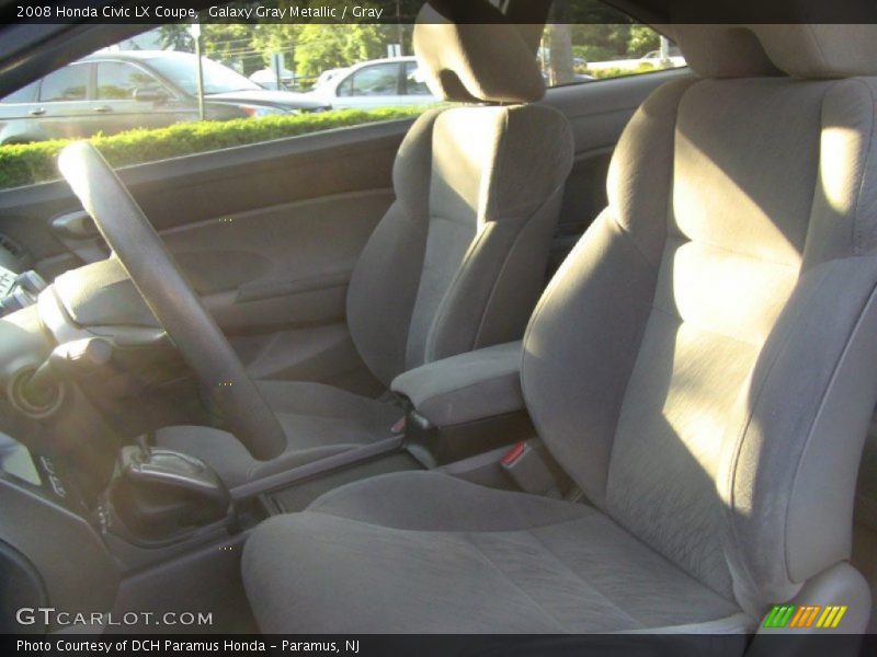 Galaxy Gray Metallic / Gray 2008 Honda Civic LX Coupe