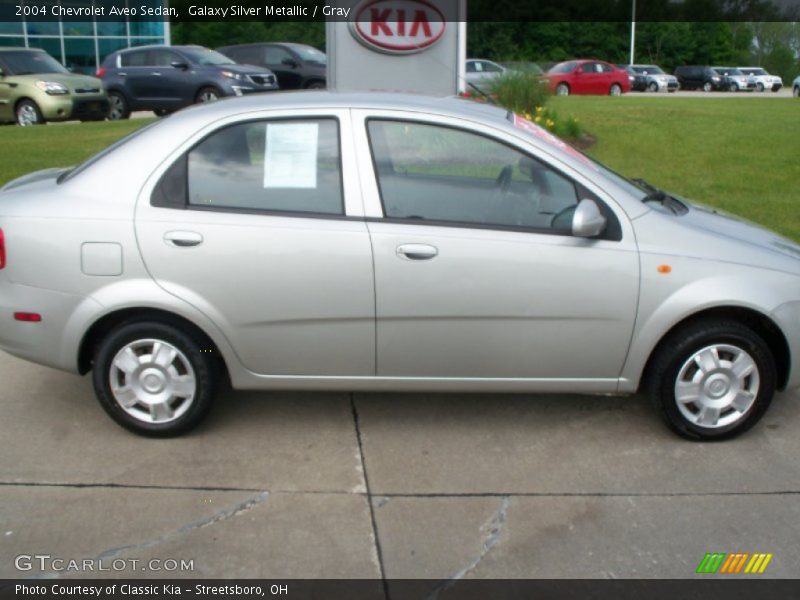 Galaxy Silver Metallic / Gray 2004 Chevrolet Aveo Sedan