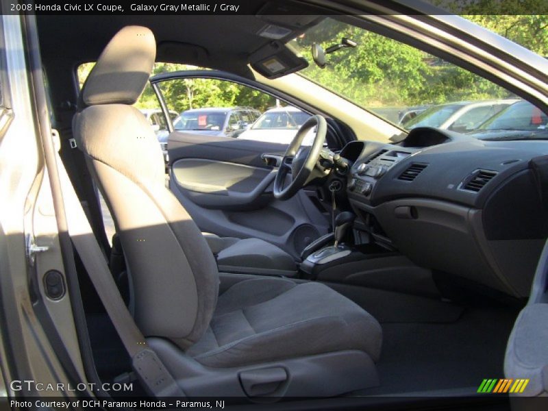 Galaxy Gray Metallic / Gray 2008 Honda Civic LX Coupe