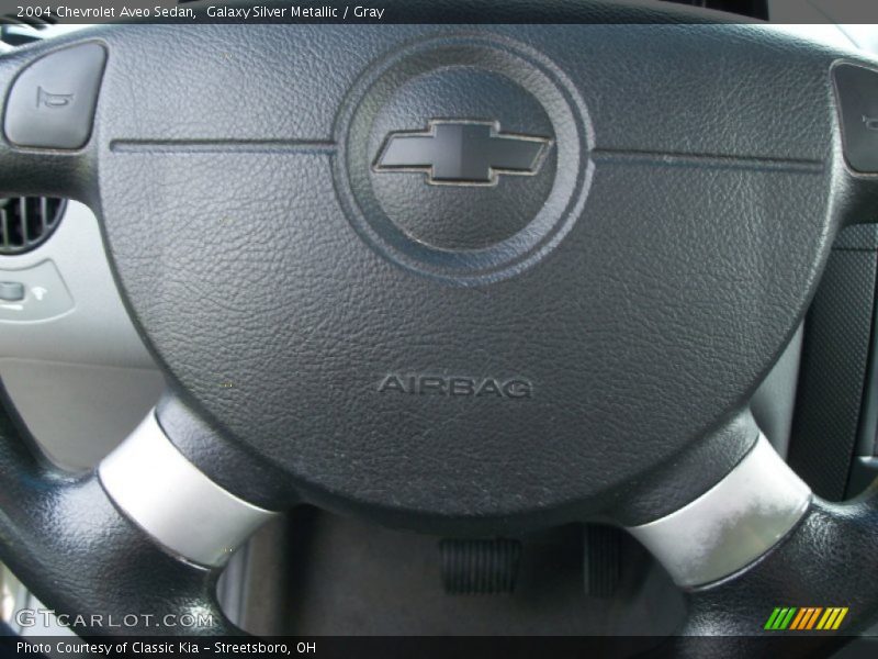 Galaxy Silver Metallic / Gray 2004 Chevrolet Aveo Sedan