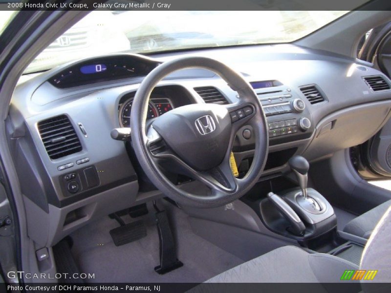 Galaxy Gray Metallic / Gray 2008 Honda Civic LX Coupe