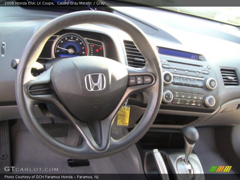 Galaxy Gray Metallic / Gray 2008 Honda Civic LX Coupe
