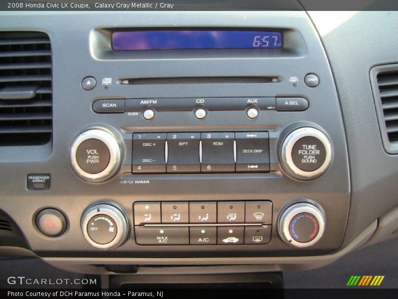 Galaxy Gray Metallic / Gray 2008 Honda Civic LX Coupe