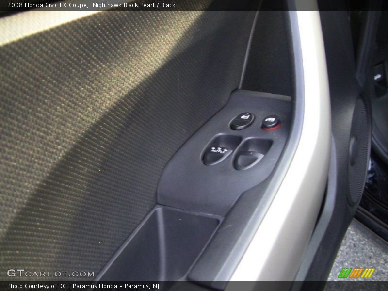 Nighthawk Black Pearl / Black 2008 Honda Civic EX Coupe