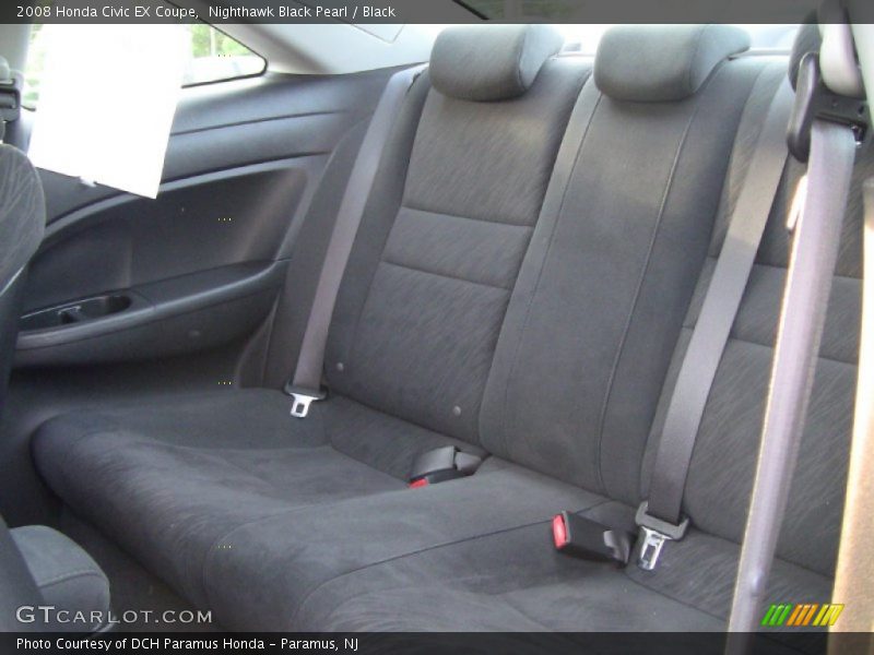 Nighthawk Black Pearl / Black 2008 Honda Civic EX Coupe