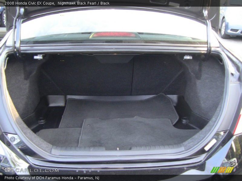 Nighthawk Black Pearl / Black 2008 Honda Civic EX Coupe