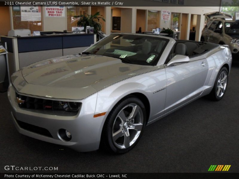 Silver Ice Metallic / Gray 2011 Chevrolet Camaro LT/RS Convertible