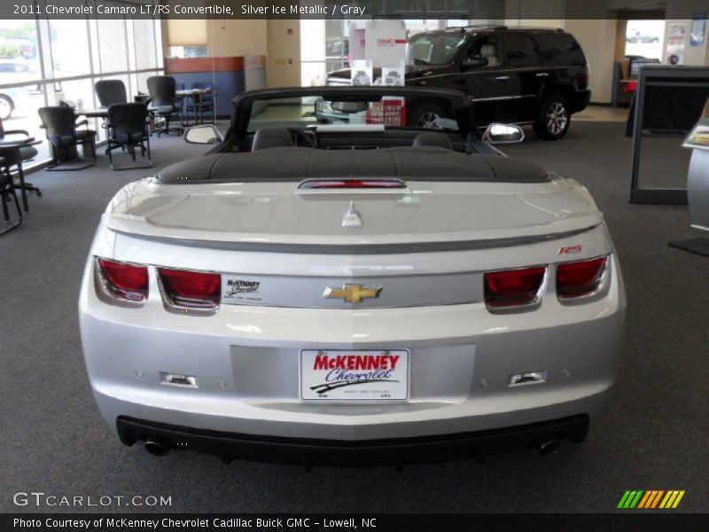 Silver Ice Metallic / Gray 2011 Chevrolet Camaro LT/RS Convertible