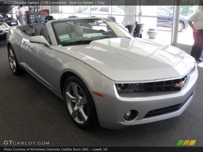 Silver Ice Metallic / Gray 2011 Chevrolet Camaro LT/RS Convertible