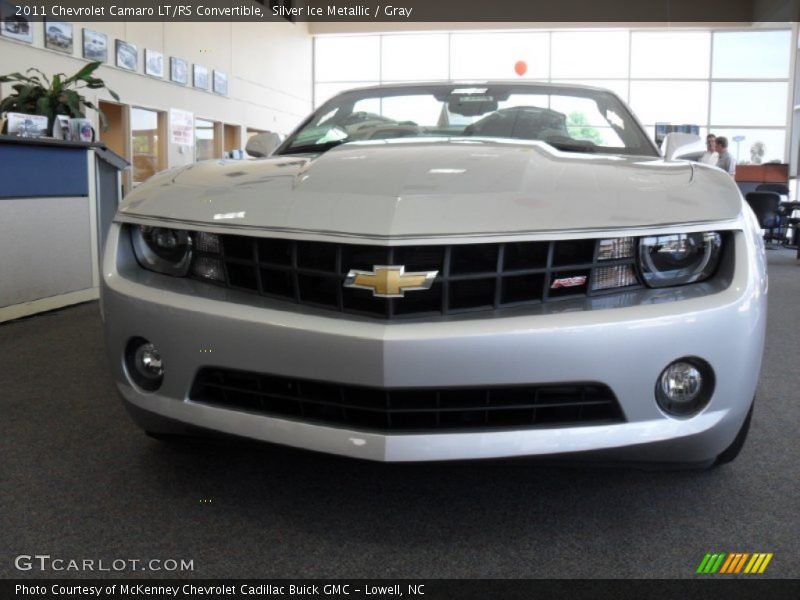 Silver Ice Metallic / Gray 2011 Chevrolet Camaro LT/RS Convertible