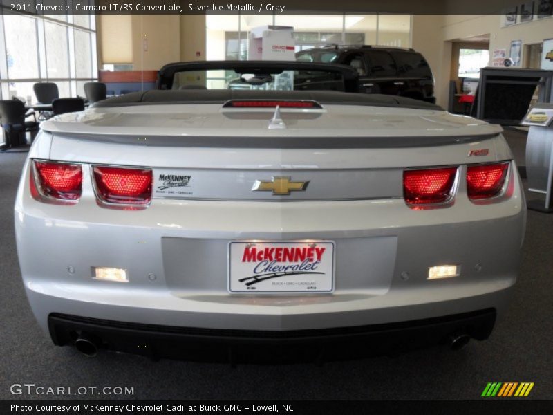 Silver Ice Metallic / Gray 2011 Chevrolet Camaro LT/RS Convertible