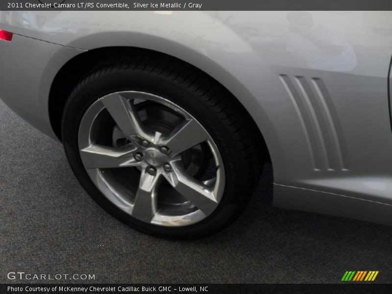 Silver Ice Metallic / Gray 2011 Chevrolet Camaro LT/RS Convertible