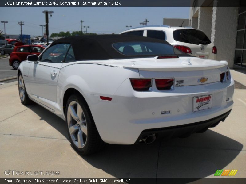 Summit White / Black 2011 Chevrolet Camaro SS/RS Convertible