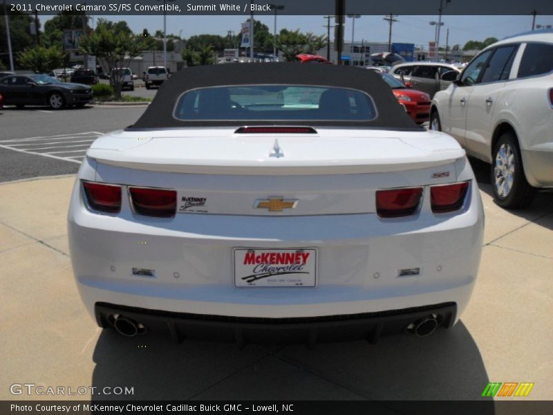 Summit White / Black 2011 Chevrolet Camaro SS/RS Convertible