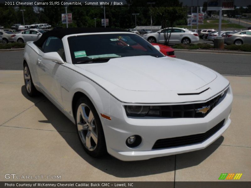 Summit White / Black 2011 Chevrolet Camaro SS/RS Convertible