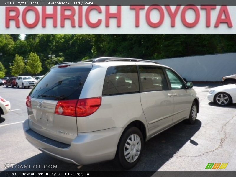Silver Shadow Pearl / Stone 2010 Toyota Sienna LE