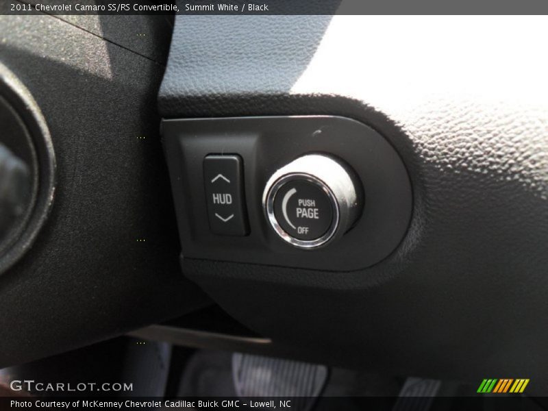 Controls of 2011 Camaro SS/RS Convertible