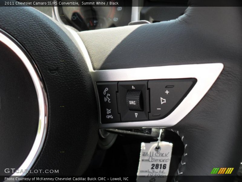 Controls of 2011 Camaro SS/RS Convertible