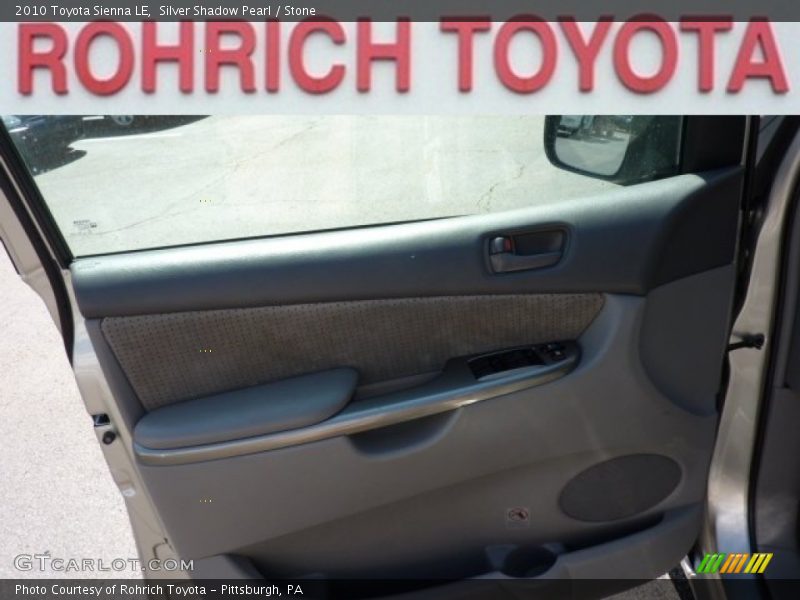 Silver Shadow Pearl / Stone 2010 Toyota Sienna LE