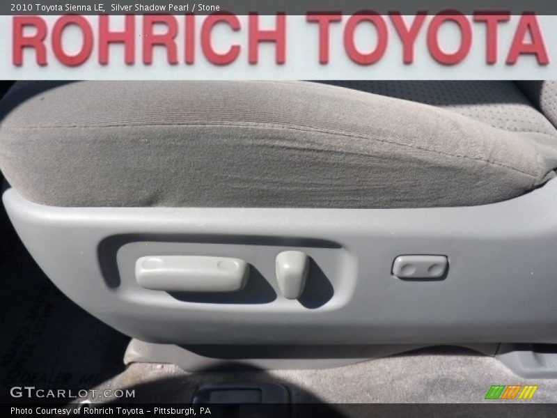 Silver Shadow Pearl / Stone 2010 Toyota Sienna LE