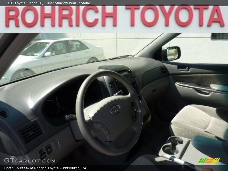Silver Shadow Pearl / Stone 2010 Toyota Sienna LE