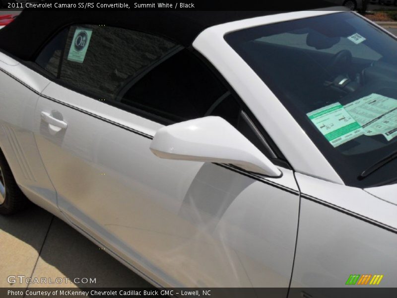 Summit White / Black 2011 Chevrolet Camaro SS/RS Convertible