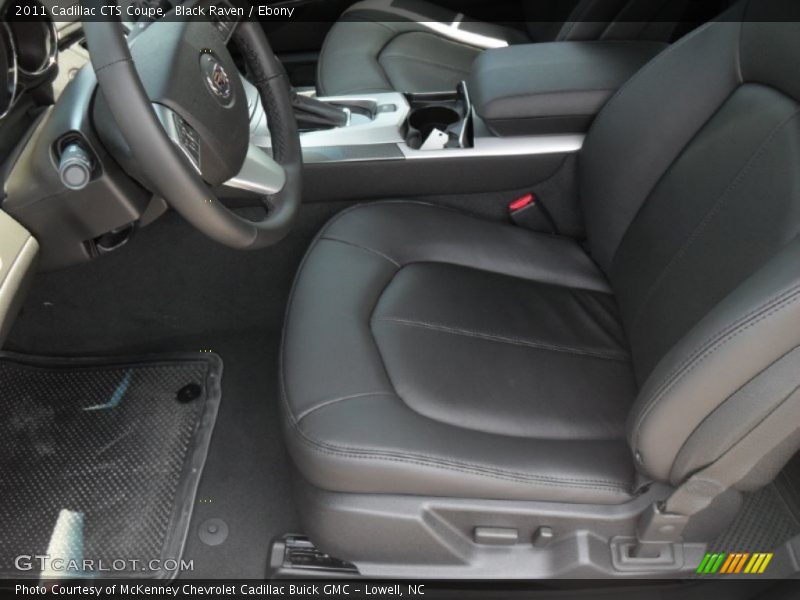  2011 CTS Coupe Ebony Interior